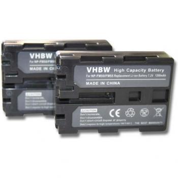 Pack de 2 batteries 7,4 V compatibles Sony DCR‑DVD (100/101/200)