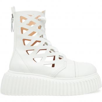 Viggy Platform Lace-Ups – AGL White Women’s 11