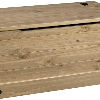Corona Ottoman Blanket Box - Mexican Solid Pine