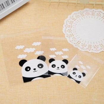 Panda Head Cookie Candy Bags