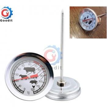 Termómetro de cocina con sonda de acero inoxidable, medidor de temperatura para carne y barbacoa