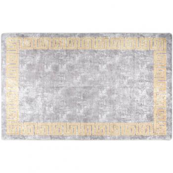 VIDAXL - Tappeto Lavabile 80x150 cm Grigio Antiscivolo