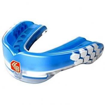 Shock Doctor Gel Max Power Junior Mouthguard - Transparent Blue