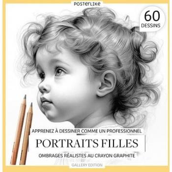 Apprenez à dessiner comme un professionnel Portraits filles: Ombrages réalistes au crayon graphite