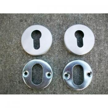Stainless Steel 304 Round Euro Profile Cylinder Escutcheon with OB Hole