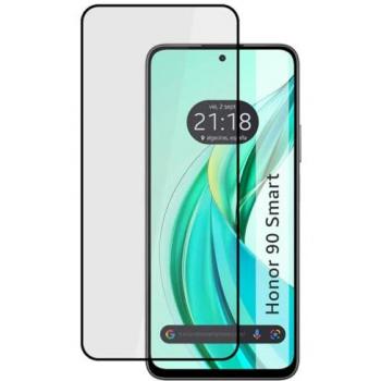 Protector Cristal Templado Completo 5D Full Glue Negro para Huawei Honor 90 Smart 5G