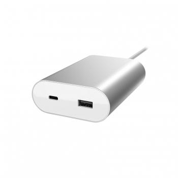 Cargador de viaje Artwizz 8270-1595 Plata, Blanco Interior