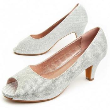Montevita Schuh Mit Absatz Unne72 Silber EU 37