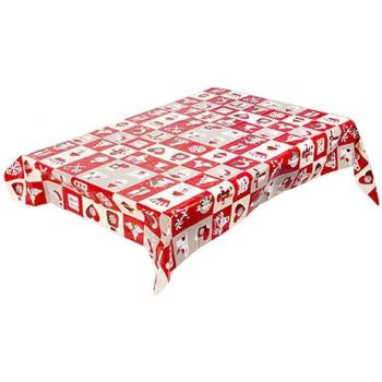 Nappe joyeux Noël en PVC jetable 110*180cm