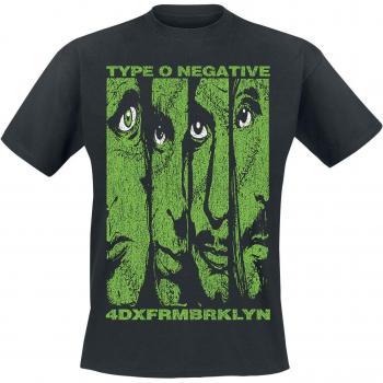 Type O Negative Black T-Shirt - Faces Design