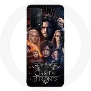 Coque pour Oppo A54 5G Game of Thrones Saison 8 Le Trône de Fer L'affiche de L'équipage Logo Aigle G