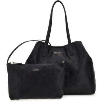 Bolso de mano Vikky Guess color negro, modelo HWPG93