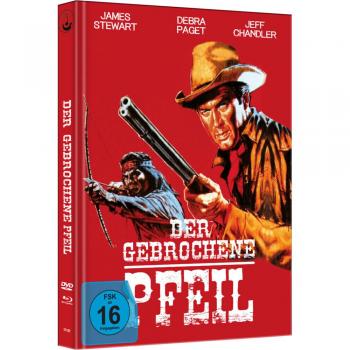 Der gebrochene Pfeil - Édition Limitée Mediabook (en cuir synthétique, HD restauré, Blu-ray + DVD + livret)