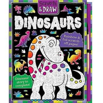 Scratch Draw Dinosaurs Scratch Art Activity Book by Nat Lambert
