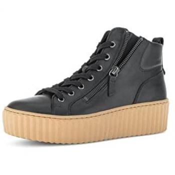 Gabor Damen Sneaker mit Blockabsatz, Schwarz, Größe 38