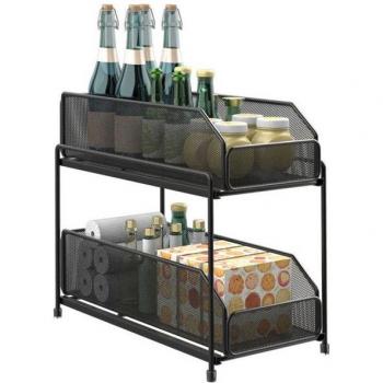 Heikoeco® Almacenamiento Multiusos en Plata Negro