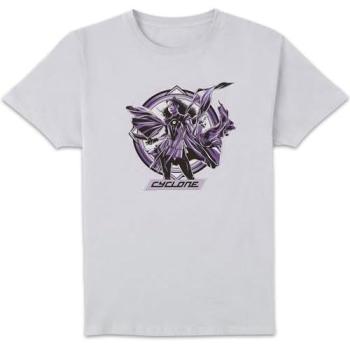 White DC Black Adam Cyclone Graphic Shirt (Unisex)