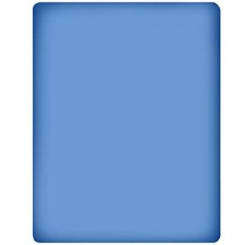 Lenzuolo Sotto Singolo 100% Cotone Blu Cobalto 90 x 200 + 27 Cm