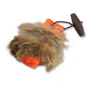 Mystique® Schlüsselanhängerdummy mit Fell - Mini Dummy orange