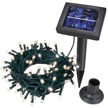Esotec Warmweiß Solar LED Lichterkette – 100‑er Set
