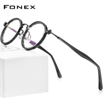 FONEX Vintage Round Prescription Eyeglasses