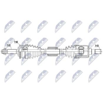 NTY Drive Shaft NPW‑HY‑555 Turbo Series