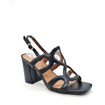 Kebello escarpins femme en cuir noir