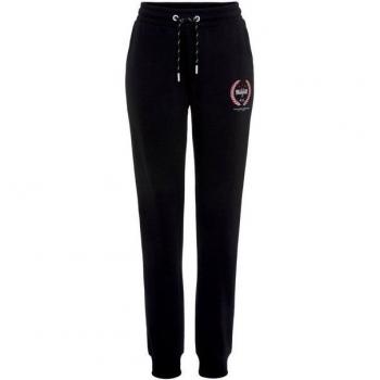 HIS Damen Sweatpants mit Logo‑Print – Loungeanzug Schwarz 32/34