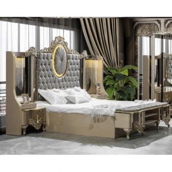 Luxus Schlafzimmer Garnitur Beige 3-teilig