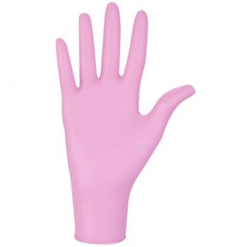 Guanti monouso nitrile senza polvere NITRYLEX PINK 100pz - S - 6/6,5