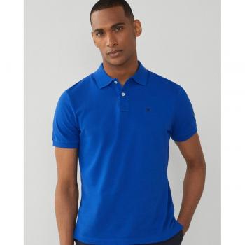 Polo Hackett Manica Corta Slim Fit Logo French Blue M