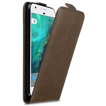 Cubierta Protectora Estilo Flip Marrón Café para Google Pixel
