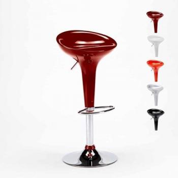 Sgabello Gira‑Regolabile San Francisco Rosso