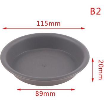Bandeja de plástico marrón para macetas, 1 pieza