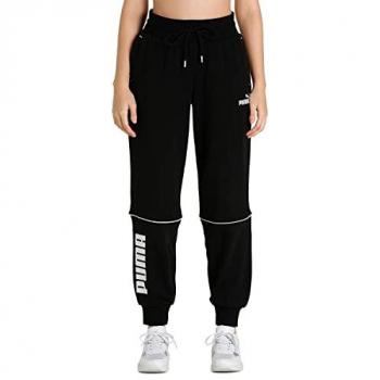 Pantaloni da jogging donna Puma Power Colorblock alta vita neri XS