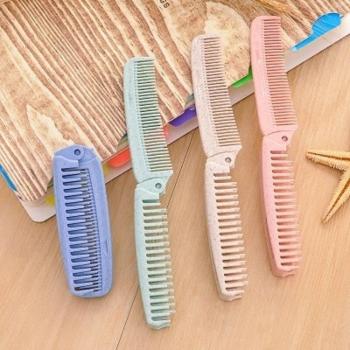 Travel Hair Brush - 1Pc Portable Foldable Anti-Static Hair Comb