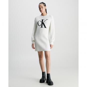 Calvin Klein Jeans Vestido mujer 100% algodón con estampado grande