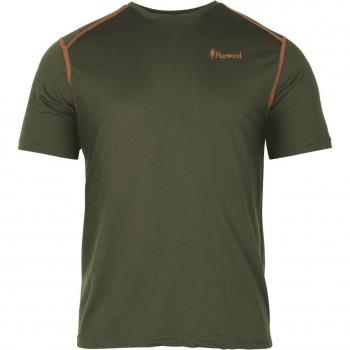 Pinewood Abisko Merino Women's Wool T-Shirt Moss Green XL
