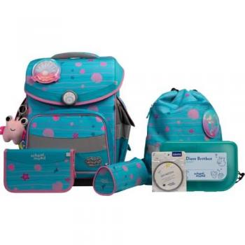 SCHOOL-MOOD® Schulranzen Timeless Pro (7-tlg), PET
