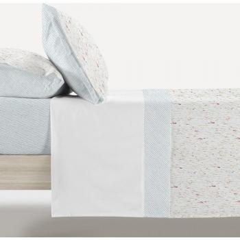 Manterol Casa - Juego de sábanas algodón estampado decora rayas