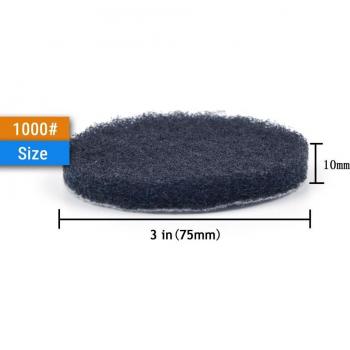 Beflockte Scheuer Pads 75mm 15er Set