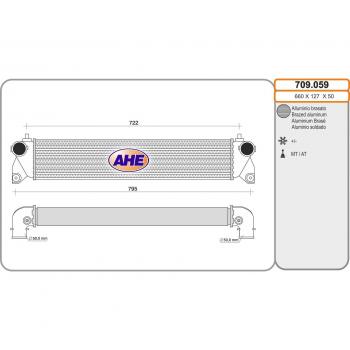 Scambiatore di calore intercooler AHE 709.059