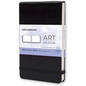 Moleskine 9 x 14cm Pocket Art Collection Sketchbook, Hard Cover, Elastic Closure