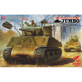 Modello Asuka 135 US Troop M4A3E2 con corpo di plastica