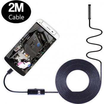 Micro USB Endoscope Camera with 2m Soft-Hard Cable