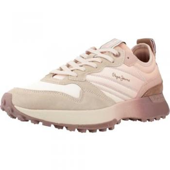 Zapatillas Pepe Jeans Lucky Flag rosa beige mujer - 39