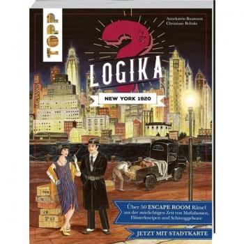 Annekatrin Baumann Logika – New York 1920: Logikrätsel Für Zwischendurch Von Leicht Bis Schwer: Über 50 Escape Room Rätsel Aus Der Zwielichtigen Zeit Von Mafiabossen, ... Und Schmuggelware: Jetzt Mit Stadtkarte