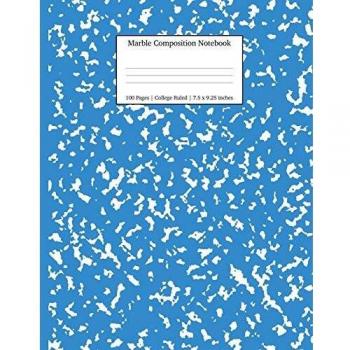 Marble Composition Notebook College Ruled: Blue Marble Notebooks, School Supplies, Notebooks for School (Notebooks College Ruled, Band 2)