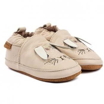 Chaussons en cuir bébé Mikk-Line 3D Rose 2/3 ans