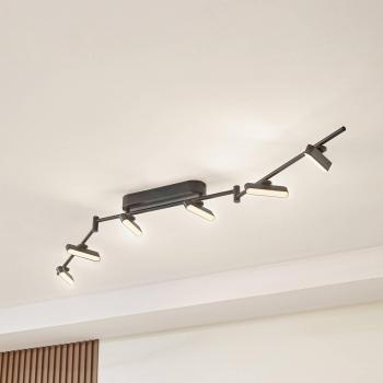 Proyector Eldrin negro de metal - Lindby